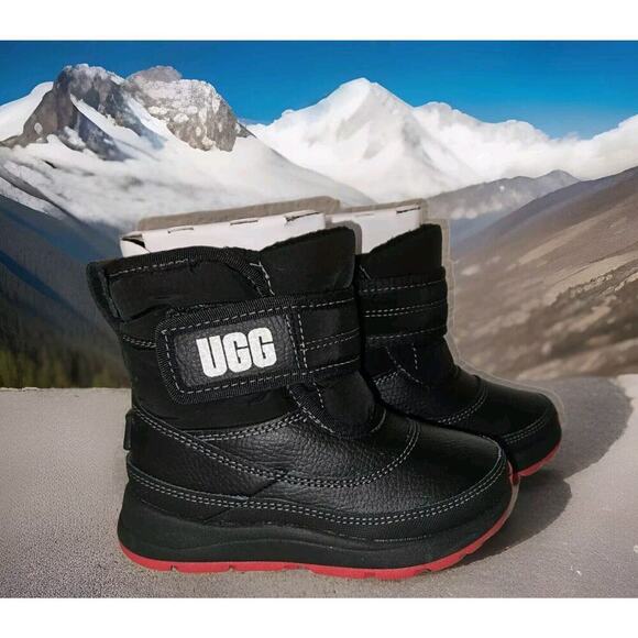New! UGG Taney Weather Winter Boot Unisex Kids Size US 8 Black $90 - Picture 1 of 12